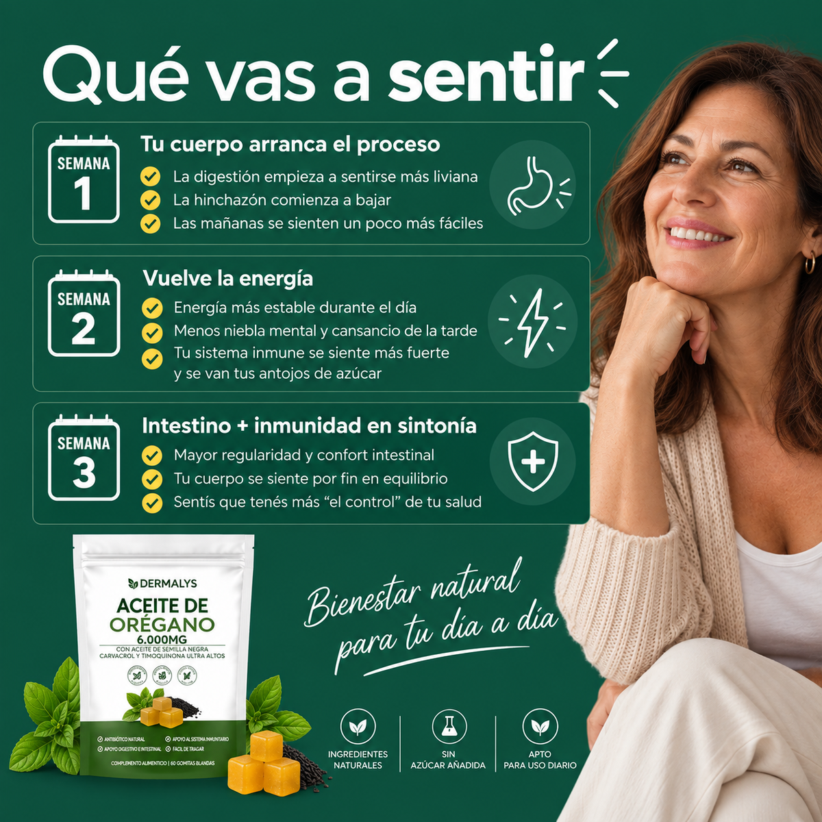 Gomitas blandas de aceite de orégano
